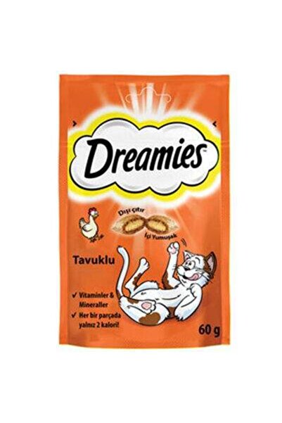 Dreamies With Chicken Tavuk Etli Kedi Ödülü 60 gr