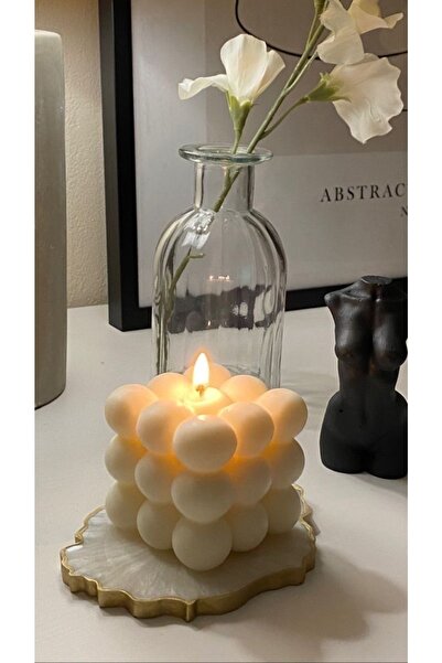 homeartplus Dekoratif Bubble Mum Beyaz