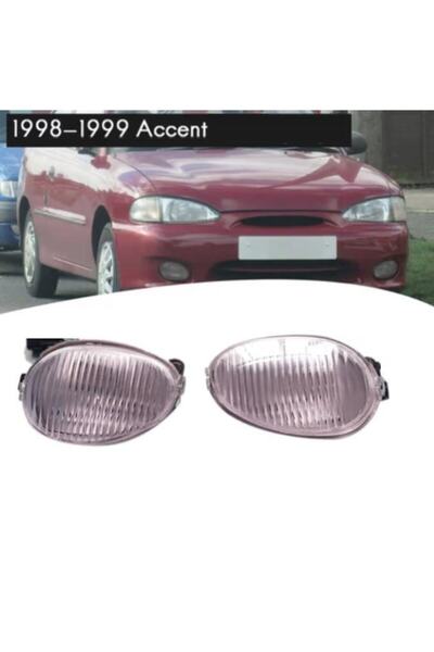 İTH Hyundai Accent Yumurta Kasa Sağ + Sol Ön Sis Lambası 1998--2000
