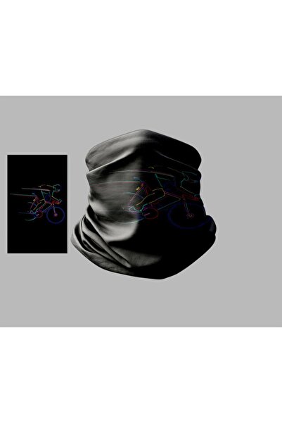 Buffalo قناع راكب الدراجة النارية بتصميم ركوب الدراجات، طوق رقبة خارجي للجنسي...