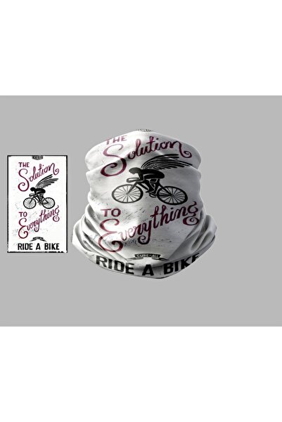 Buffalo Bicycle Designed Biker Buff Mask Outdoor Neck Collar Unisex Bandana