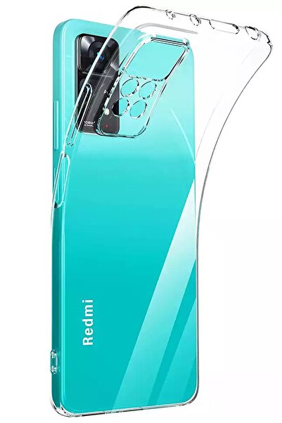 CEPSTOK Xiaomi Redmi Note 11 Pro Kılıf Şeffaf 3d Kamera Lens Korumalı Tıpalı ...