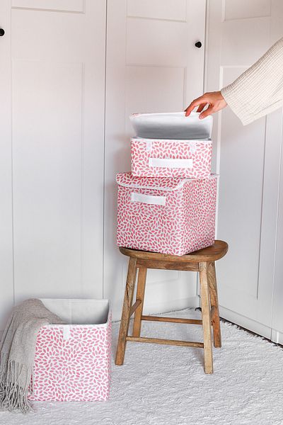 REKHOME Leaf Powder Covered Cabinet Drawer Jewelry Makeup Laundry Storage Box Organizer
