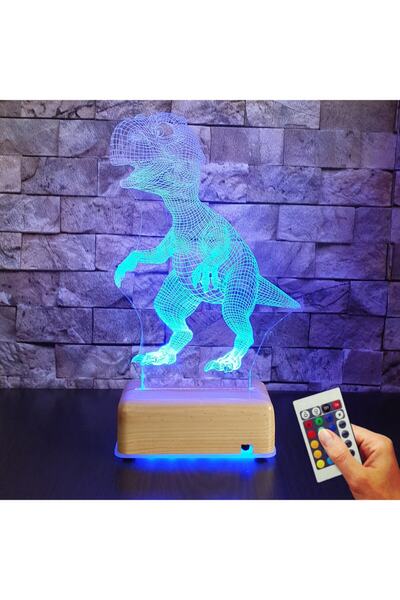 Vipyol Doğum Günü Hediyesi 3d Dinazor Oğluma Hediye Gece Lambası