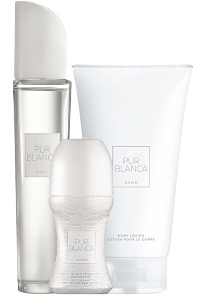 AVON Pur Blanca Edt 50 ml Kadın Parfümü ELİTKOZMETİK002465 3'lü Seti