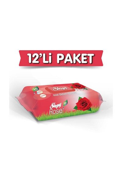 Sleepy Rose Scented Wet Towels 12x90 12 Pack 1080 Sheets