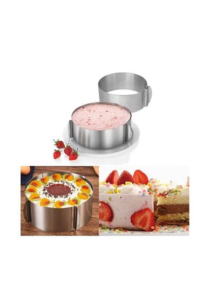 Nar kalıp Adjustable Round Cake Mold 16x30x6 cm