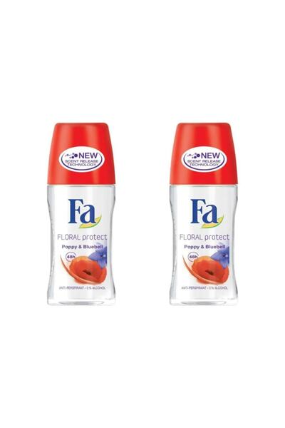 Fa Roll-on Floral Prt Poppy&bluebell 50 X 2 Adet