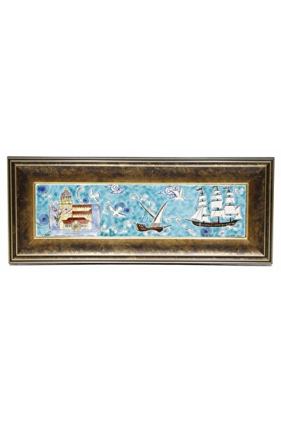 OTANTİK ÇİNİ Istanbul Minyatürü hediyelik Çerçeve çini Tablo