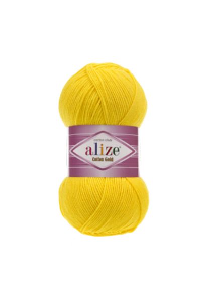 Alize Yellow Cotton Gold 110 Model Knitting Yarn