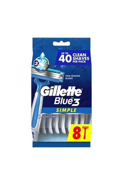 Gillette Gillette Blue 3 Razor 8 Razor Case (7702018454693)
