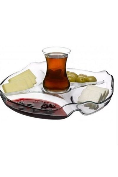 Paşabahçe Patisserie Plate with Compartment