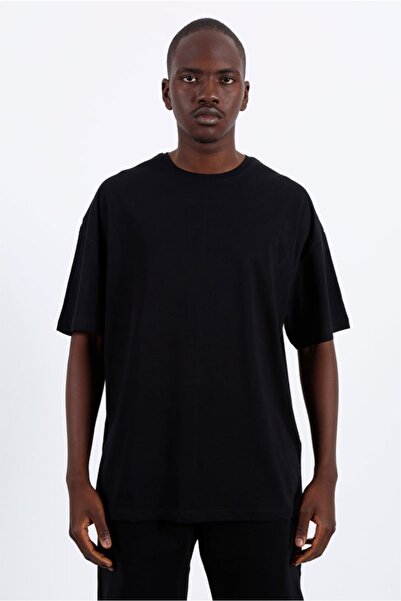 MİNİKS STORE Tricou oversize din bumbac imprimat negru unisex