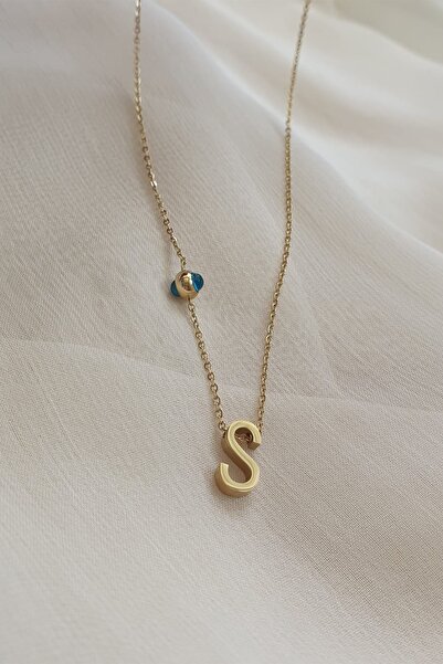 BUNNY Çelik Harf Kolye - S