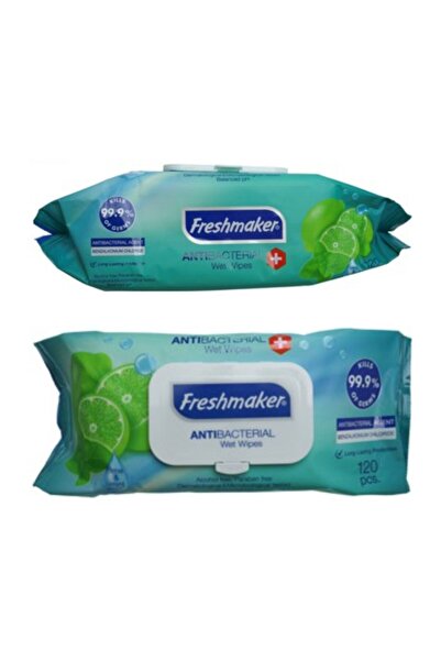 Freshmaker مناديل مبللة مضادة للبكتيريا 120 قطعة / 3 قطع