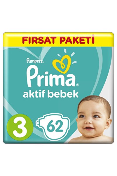 Prima Bebek Bezi 3 Beden-numara Midi 6-10 Kg 62 Adet