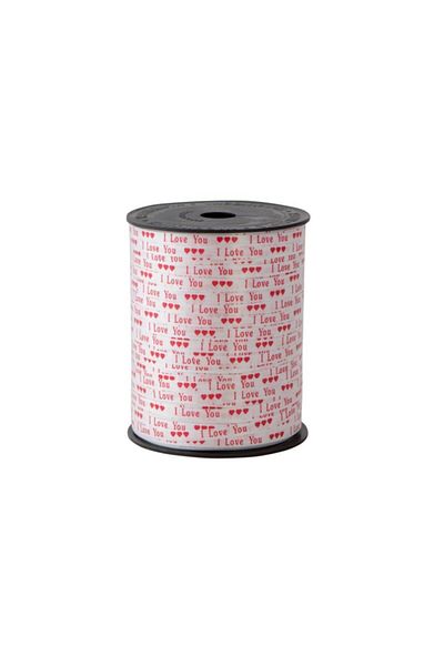 Helvacıoğlu Wagon Rabant (ράφι) 5 mm X 200 μέτρα Λευκό I Love You 4063 (Συσκευασία των 2)
