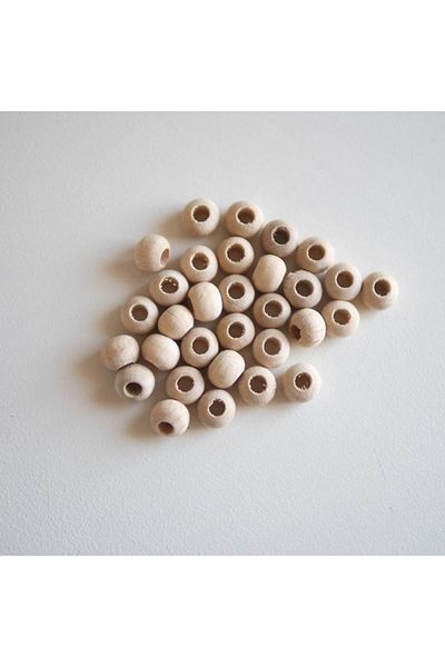 Ritzz Ακατέργαστες Ξύλινες Χάντρες 10 mm 50 γρ