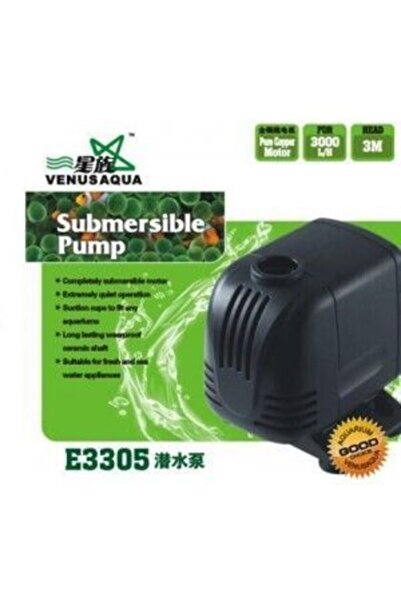 Venusaqua E3305 Akvaryum Kafa Motoru 3000 Lt / H 60w