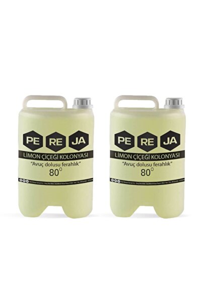 Pereja Limon Çiçeği Kolonyası 5 L Plastik Ambalaj 2'li Set