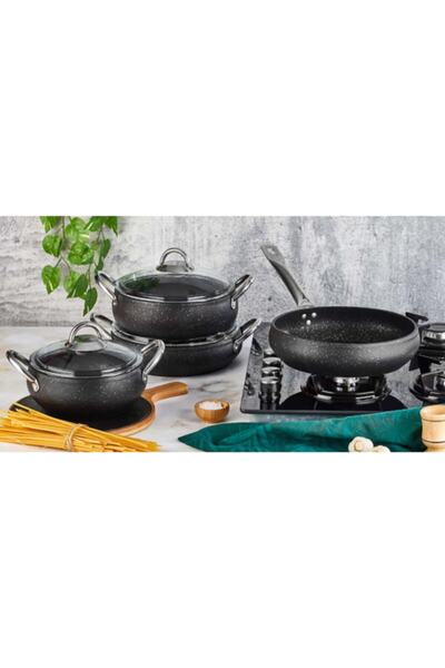 Kahramanlar Modus 7 Parça Granit Tencere Seti D-4360-b