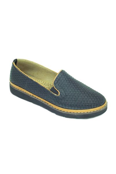 TRENDY Pantofi de zi cu zi confortabili din piele naturală neagră100100139