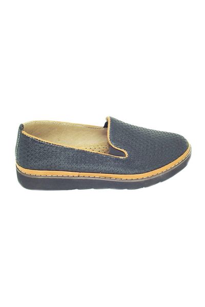 TRENDY Pantofi de zi cu zi confortabili din piele naturală neagră100100139