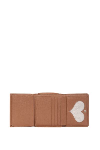 CENGİZ PAKEL Genuine Leather Women's Portfolio - Wallet 65210-Tan