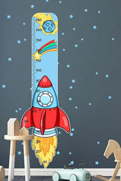 TUGİBU Baby Kids Room Height Meter Wall Sticker Set