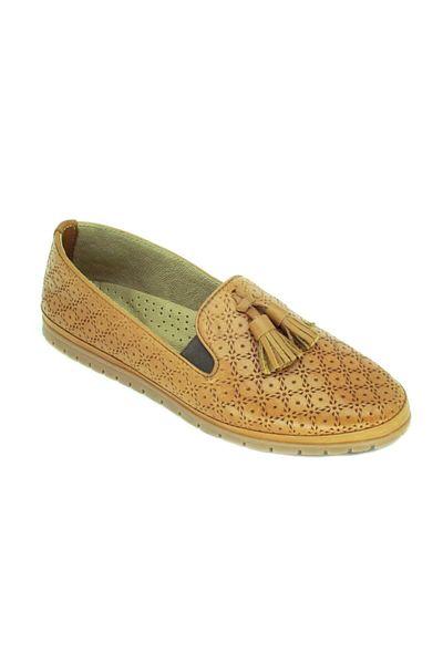 TRENDY Pantofi de zi cu zi confortabili, din piele naturală, maro,100100137