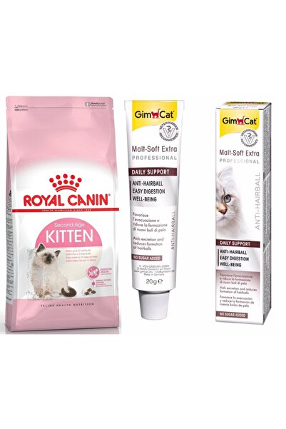 Royal Canin Kitten Yavru Kedi Maması 2 Kg + Gimcat Kedi Maltı 20 Gr (original)