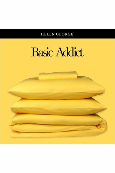 Helen George Basic Sarı Tek Kişilik Nevresim Takımı