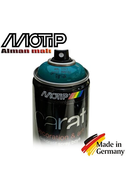 Motip Sprey Boya Carat Ral 5021 - Parlak Deniz Mavisi