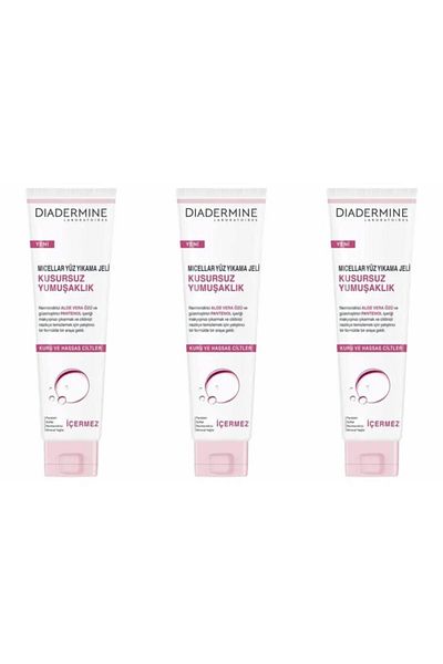 Diadermine Micellar Face Washing Gel Perfect Softness 150 Ml X 3 Pack
