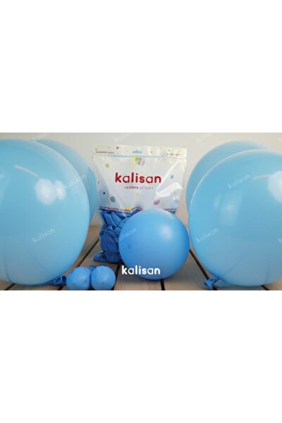 Çemrek Süs Parti بالون ديكور أزرق فاتح 12 إنك - 30 سم 50 قطعة
