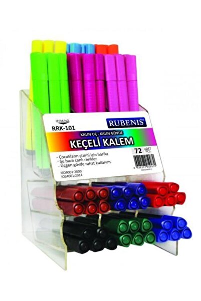 Rubenis Keçeli Boya Kalemi Kalın Uç Kalın Gövde Açık Mavi Rrk-100-5