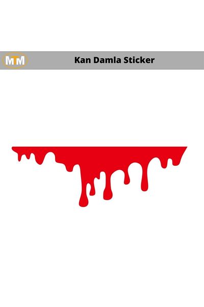 AVMmarketim Autocolant Blood Drop Auto 15 Cm