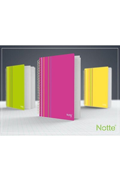 Notte Arc A-4 80 listova karirani PP omot spiralna sveska