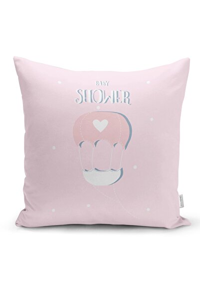 Realhomes Special Design Baby Room Pillowcase with Flying Balloon Motif on Gr...