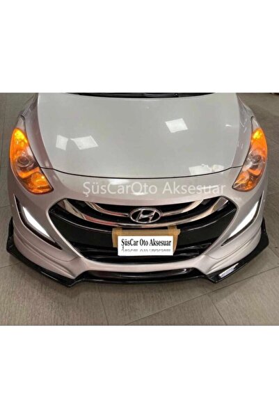 ŞüsCarOto Hyundai I30 Esnek 3 Parça Abs Lip Piano Black Flaplı Kanatlı