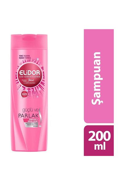 Elidor Strong and Shiny 2 in 1 Shampoo 200ml