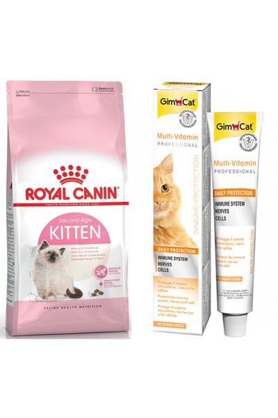 Royal Canin Kitten Yavru Kedi Maması 2 Kg + Gimcat Multivitamin Kedi Ödülü 20...