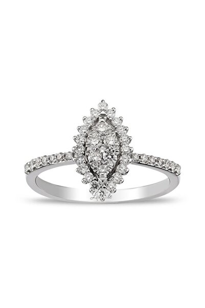 Lilarote Pırlanta 0.39 Ct Pırlanta Baget Yüzük