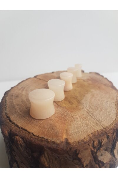 Karınca Piercing Pembe Kuvars Doğal Taş 12 Mm Tünel Piercing