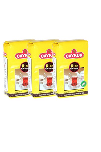 Çaykur شاي ريزي السياحي 1000 جرام 3 قطع