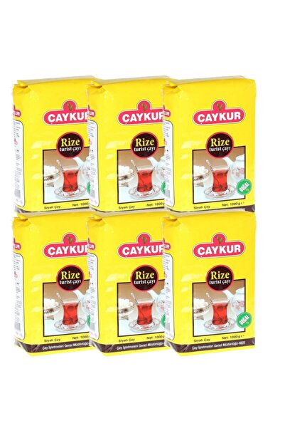 Çaykur شاي ريزي السياحي 1000 جرام 6 قطع