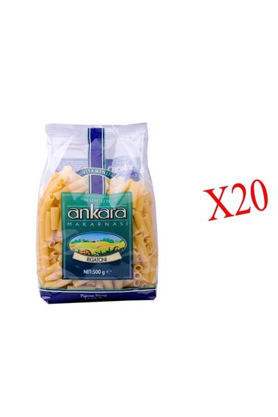Nuh'un Ankara Ankara Vitaminli Orta-uzun Makarna 500gr. X 20 Adet 1 Koli
