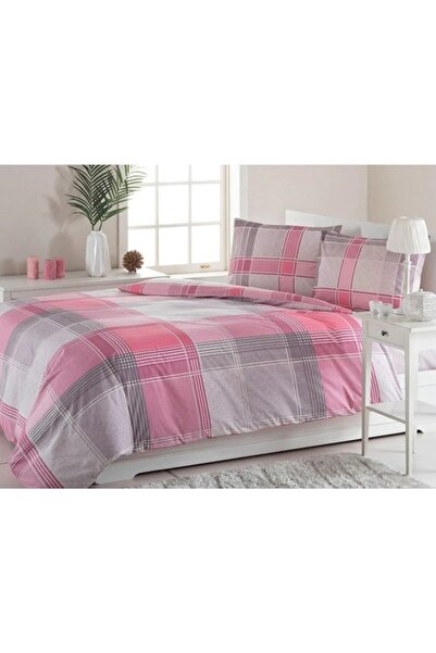 Özdilek طقم غطاء لحاف مزدوج وردي