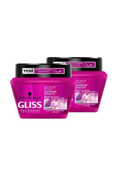 Gliss 300ml Supreme Length Mask 2 Pieces