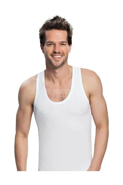 NBB Erkek Beyaz Likralı Atlet 3 Adet 708